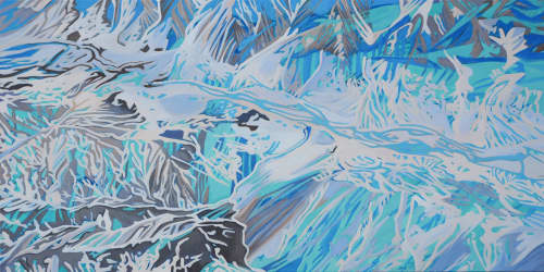 Ebb and Flow | Oil And Acrylic Painting in Paintings by Anne Blenker. Item made of canvas with synthetic