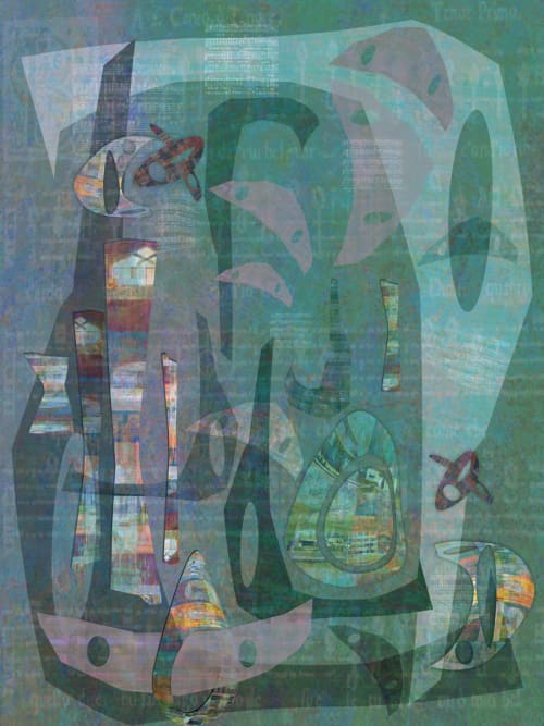 Monteverdi's Ghost | Photography by Lisa Levine. Item composed of paper in contemporary style