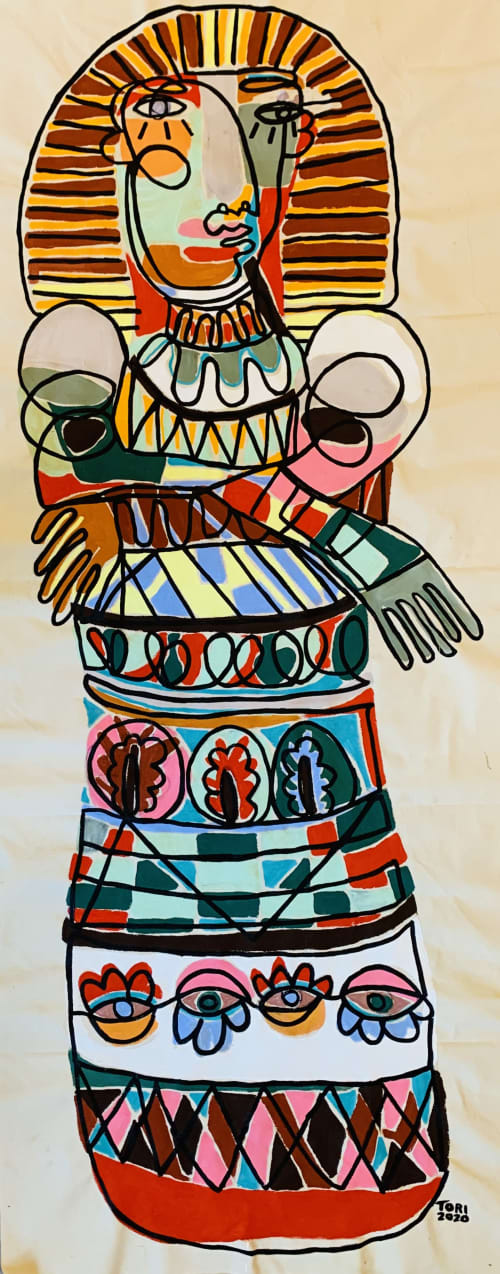 Inner Wisdom | Oil And Acrylic Painting in Paintings by Tori Swanson. Item made of canvas