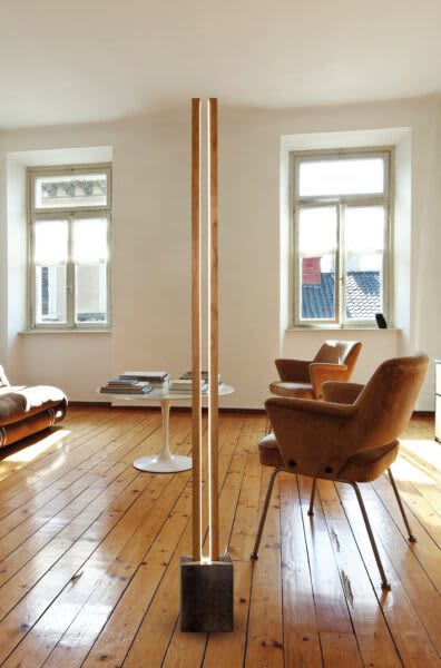 LT Lubois | Floor Lamp in Lamps by CINIER. Item composed of wood and concrete