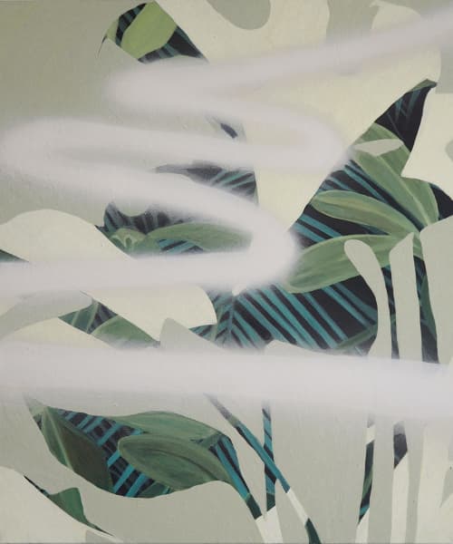 Secret Garden | Oil And Acrylic Painting in Paintings by Anne Blenker. Item composed of canvas and synthetic