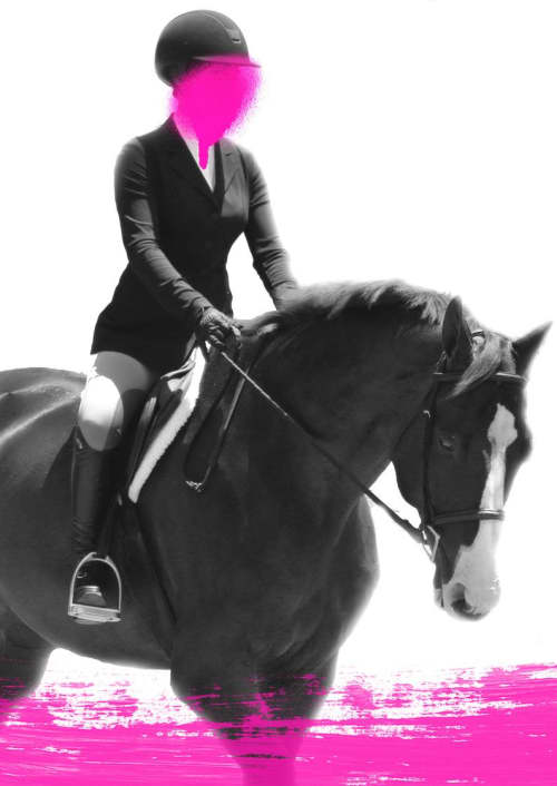 Female Rider 4 | Oil And Acrylic Painting in Paintings by Irena Orlov. Item made of canvas