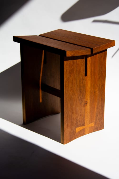 Teak Shower Stool | Chairs by LIRIO Design House. Item works with japandi style