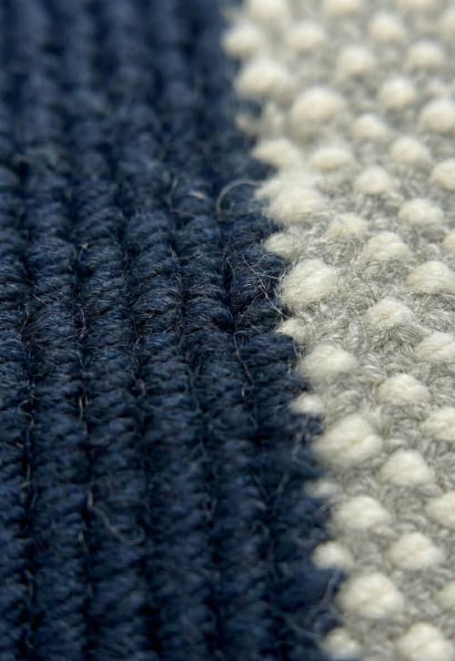 Handwoven Wool Stair Runner | Customizable Hallway Carpet | Runner Rug in Rugs by Evergreen Carpets. Item composed of wool in boho or minimalism style