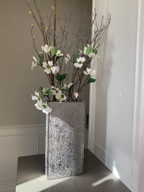Floral Arrangement In Lace Vase by Fleurina Designs Wescover Planters & Vases
