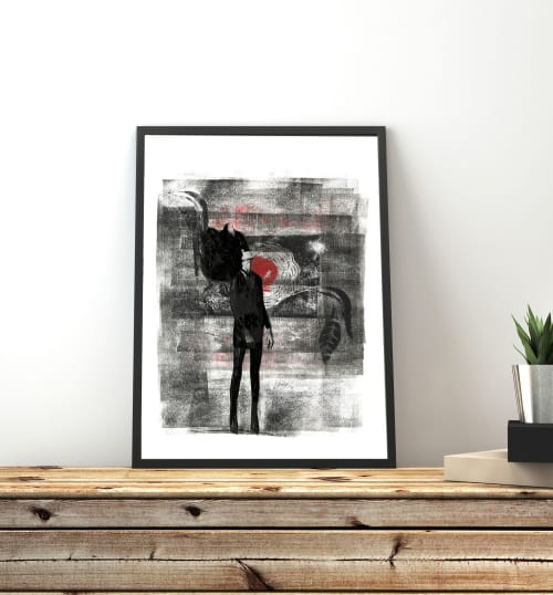 Fashion Illustration Original Artwork | Mixed Media by Charlie Illustrates / Charlotte Weatherstone