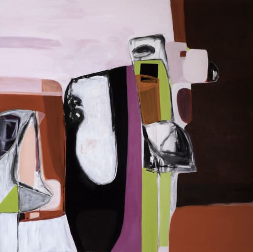 Sonata 48x48 | Oil And Acrylic Painting in Paintings by Irene Nelson | GearBox Gallery in Oakland. Item made of canvas