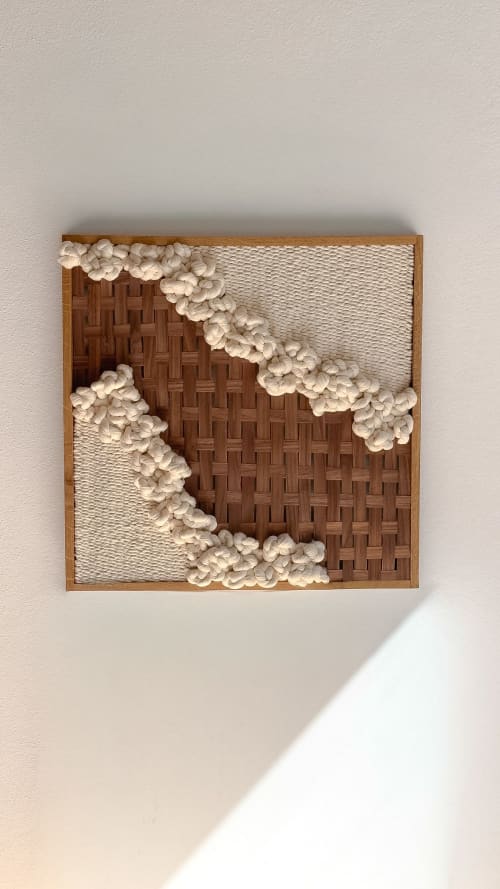 Foil 005 | Tapestry in Wall Hangings by Ana Salazar Atelier. Item composed of oak wood & cotton compatible with minimalism and contemporary style