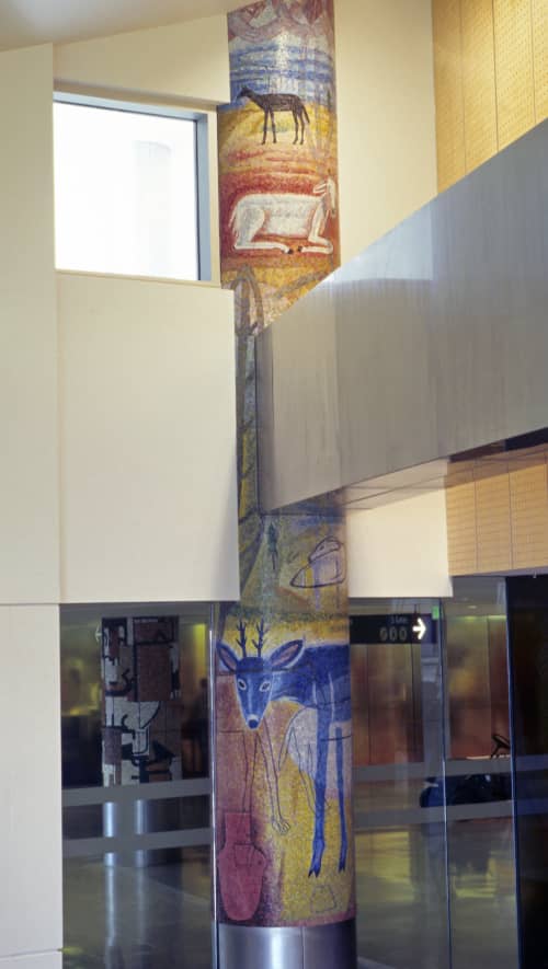 “The Naturalist’s Day” | Public Mosaics by Joanne Hammer | Seattle-Tacoma International Airport in Seattle