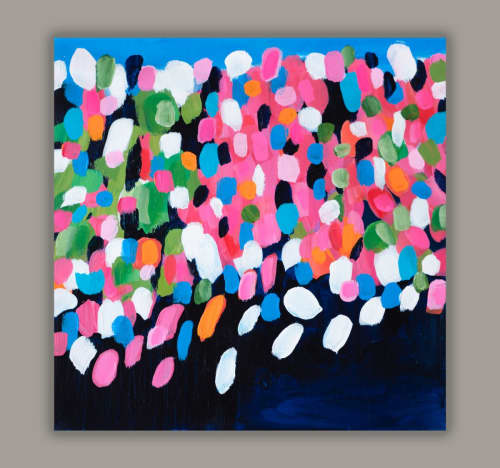 Gathering - SOLD | Oil And Acrylic Painting in Paintings by Robin Jorgensen. Item composed of canvas
