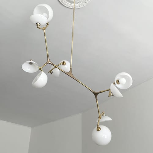 Blossom Chandelier | Chandeliers by Neptune Glassworks. Item made of brass & glass