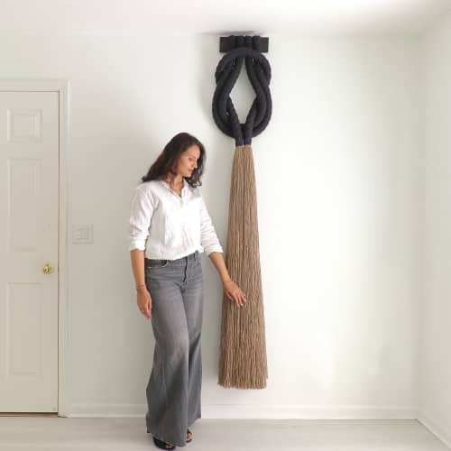 Forever Love Knot | Macrame Wall Hanging in Wall Hangings by YASHI DESIGNS | Le Méridien Fort Worth Downtown in Fort Worth. Item made of cotton compatible with minimalism and contemporary style