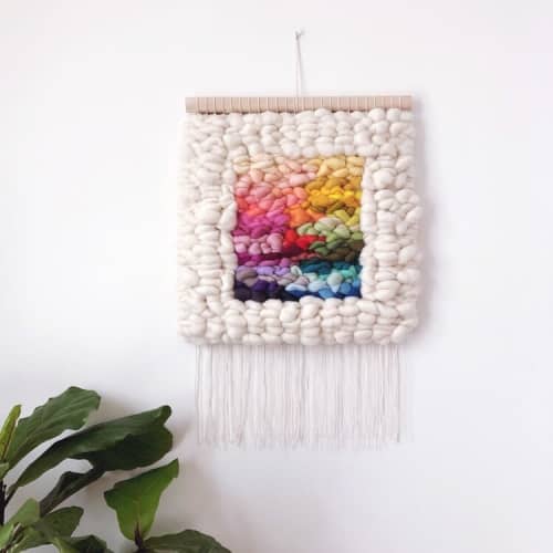 RAINBOW SQUARE woven wall hanging by Nova Mercury Design Wescover