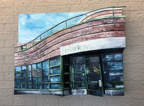 "Mark IV" | Oil And Acrylic Painting in Paintings by Heather Kocsis | Mississauga in Mississauga. Item made of wood & synthetic compatible with contemporary and transitional style