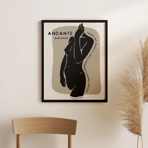Andante! | Prints by Casa Sanctum. Item made of paper works with minimalism & contemporary style