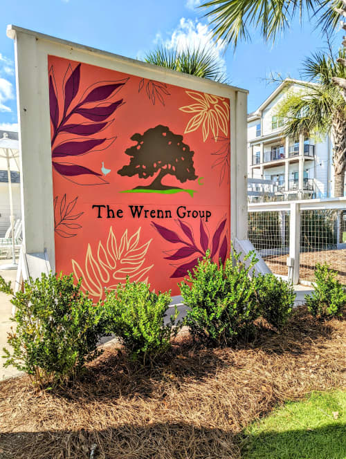 The Wrenn Group Apartments | Selfie Walls | Murals by Christine Crawford | Christine Creates | The Wrenn Group in Hanahan