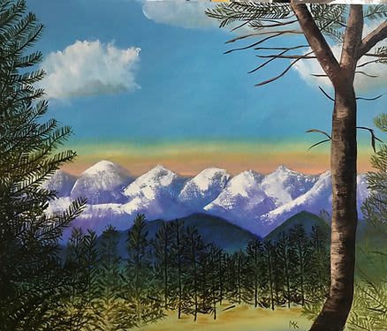 Lynn's Colorado Vacation - Vibrant Giclée Print | Prints in Paintings by Michelle Keib Art. Item composed of paper