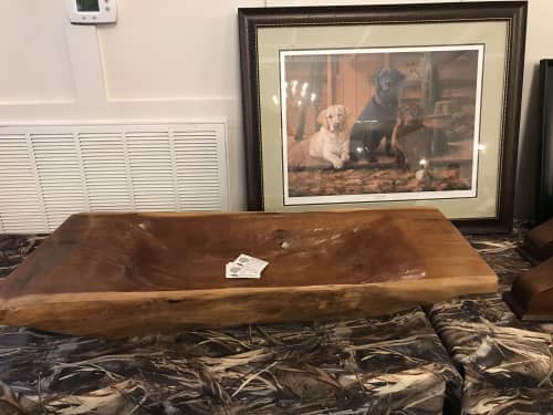 Large Dough Bowl | Decorative Bowl in Decorative Objects by Carolina Bowl and Beam. Item made of wood