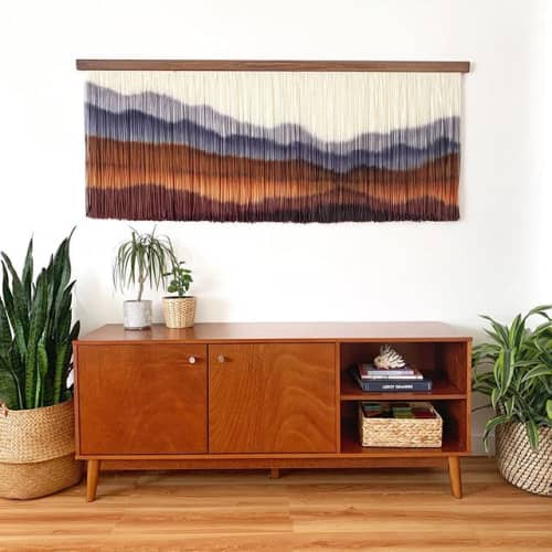 Mountain Commission | Macrame Wall Hanging in Wall Hangings by Inspire By Kelsey (Kelsey Cerdas Art). Item made of cotton with fiber