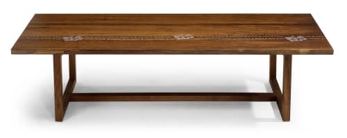 Nail Inlay Coffee Table No. 40 | Tables by Peter Sandback. Item made of wood works with contemporary & modern style