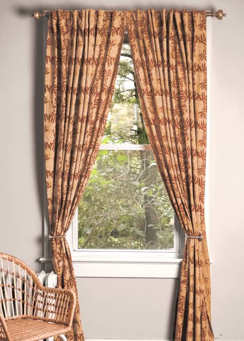Floral Window Curtain | Flower Field | Curtains & Drapes by ichcha. Item composed of cotton compatible with boho and country & farmhouse style