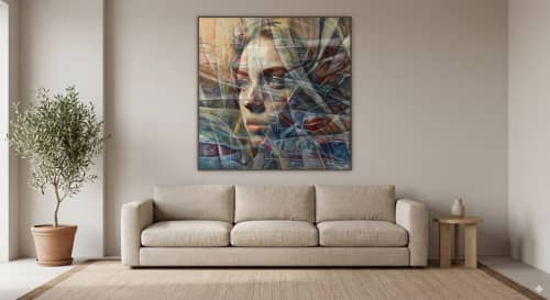 Through The Vail - Freehand Digital Painting | Digital Art in Art & Wall Decor by Naza. Item made of canvas works with contemporary & modern style