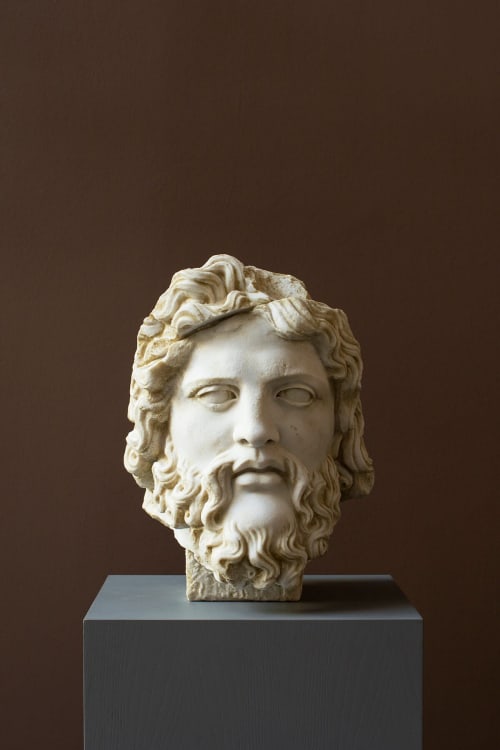Zeus Bust (Ephesus Museum) | Sculptures by LAGU. Item composed of marble