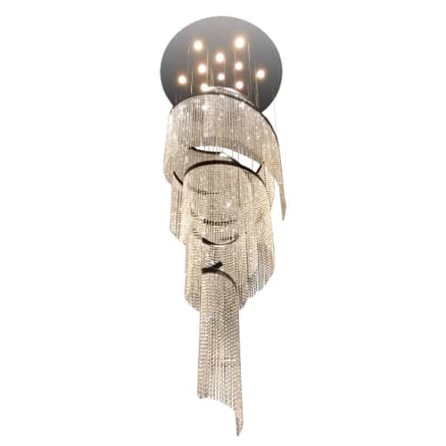 JT106 TWISTER | Chandeliers by alanmizrahilighting | New York in New York. Item made of steel with glass