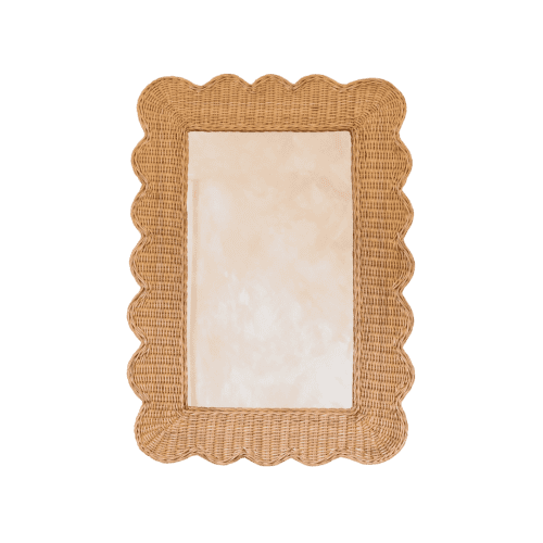Mimi Scalloped Mirror (Large) by Hastshilp Wescover Decorative Objects