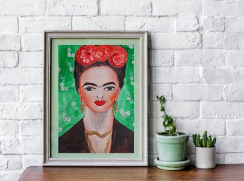 Frida (2023) | Oil And Acrylic Painting in Paintings by Elena Parau