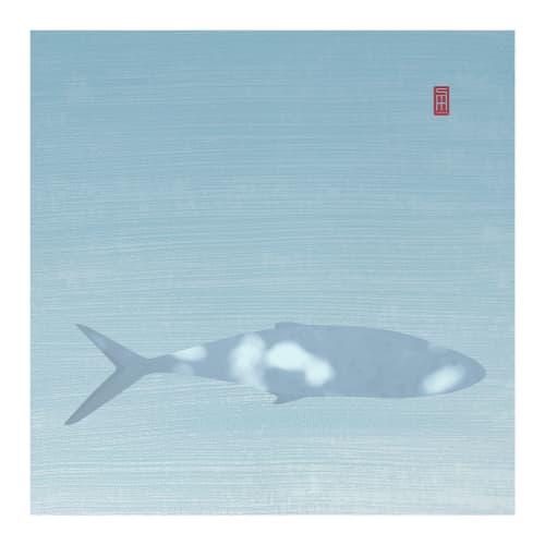 Pacific Fish Print | Prints by Scott Woodward Meyers Art. Item composed of paper in mid century modern or contemporary style
