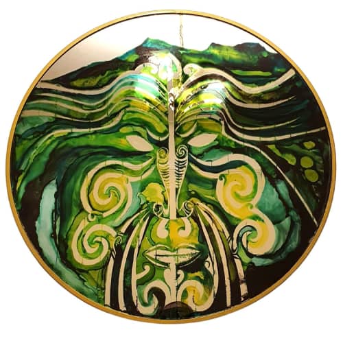 Tipuna Mirror | Oil And Acrylic Painting in Paintings by Frederick Worrell Art and Design. Item composed of canvas and synthetic