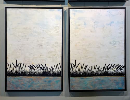 Summer Dreaming | Oil And Acrylic Painting in Paintings by Shari Lyon Fine Art. Item composed of canvas