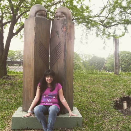 No Mataras! | Public Sculptures by Cicero D'Ávila. Item made of wood