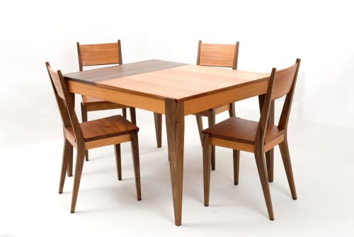 Slide Dining Table | Tables by Zillion Design. Item composed of walnut