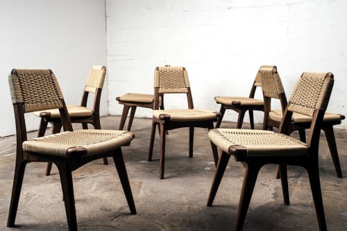 Rian Low Back Chair, Hardwood, Woven Danish Cord | Chairs by Semigood Design