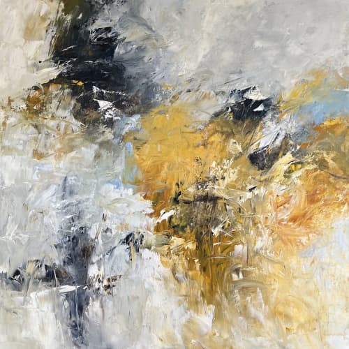 Interlude - Modern Art Abstract Expressionism Painting | Oil And Acrylic Painting in Paintings by Filomena Booth Fine Art. Item composed of canvas