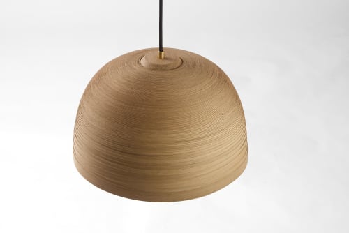 Bowl | Pendants by Studio Vayehi. Item composed of wood in minimalism or contemporary style