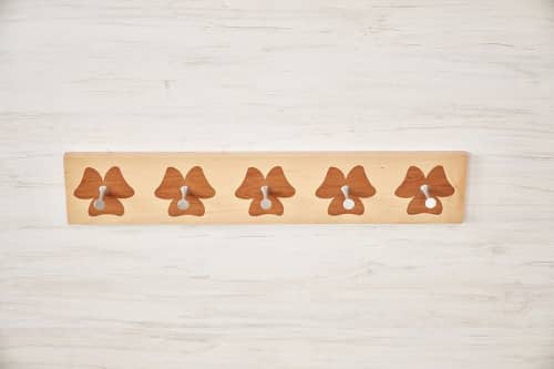 FLOR Coat Racks | Storage by VANDENHEEDE FURNITURE-ART-DESIGN. Item composed of maple wood compatible with mid century modern and contemporary style