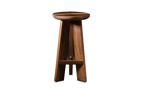 Exotic Wood Barstool Prototype from Costantini, In Stock | Bar Stool in Chairs by Costantini Design. Item composed of wood in modern style