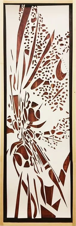 PD-LCP0016.01 - Flos Crepitus | Engraving in Art & Wall Decor by Elvira Dayel. Item made of wood with paper