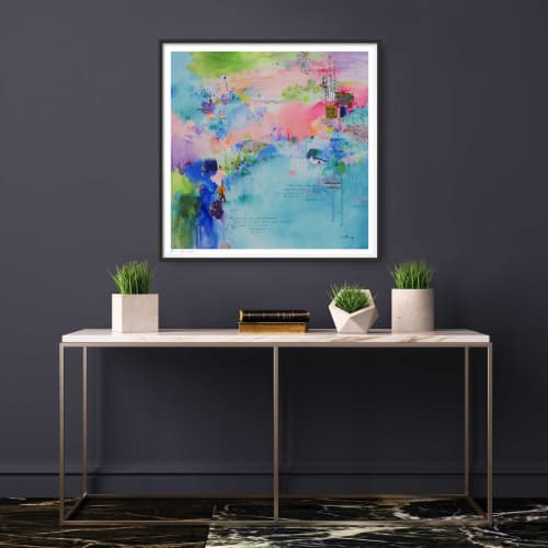 Amazing day in Paris - Fine art Giclée print | Prints by Xiaoyang Galas. Item composed of paper compatible with contemporary style