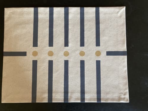 DOT DASH placemat | Tableware by OTSI design. Item composed of canvas in minimalism or contemporary style