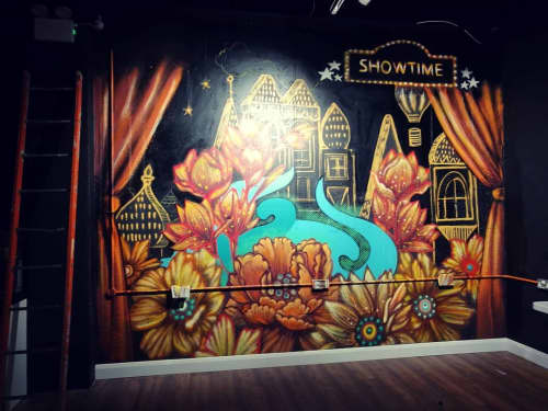 Indoor Mural | Murals by KinMx | Miss Ali Stage School in Dublin. Item made of synthetic