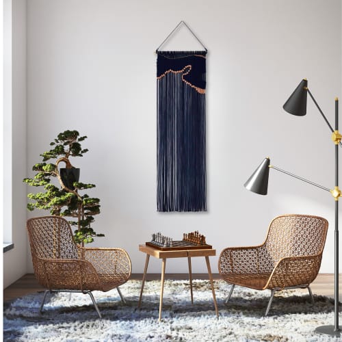 Crescent Bay | Macrame Wall Hanging in Wall Hangings by YASHI DESIGNS | Four Seasons Resort Scottsdale in Scottsdale. Item composed of cotton in minimalism or mid century modern style