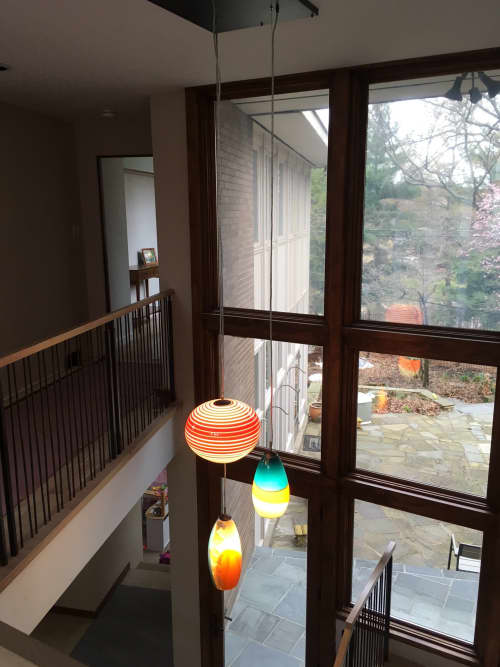 Lanterna | Pendants by Illuminata Art Glass Design by Julie Conway