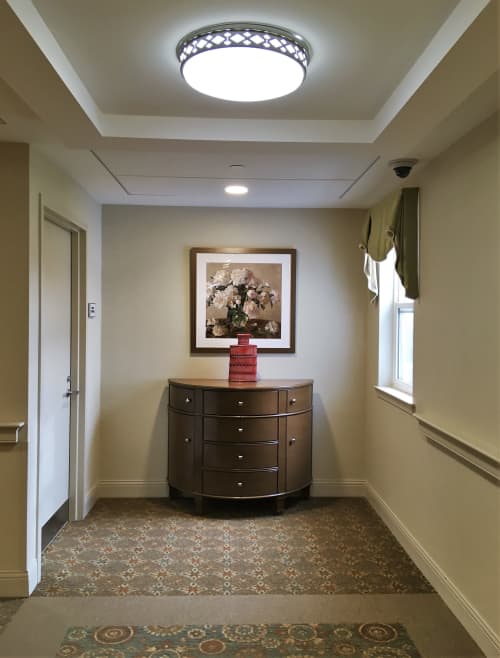 Fellowship Senior Living - Art consulting, framing, installation | Interior Design by Art Solutions | Fellowship Village in Basking Ridge
