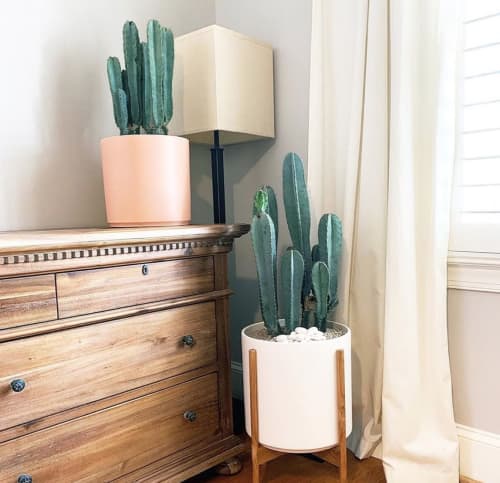 The Ten and The Twelve w/Teak | Vase in Vases & Vessels by LBE Design. Item composed of ceramic