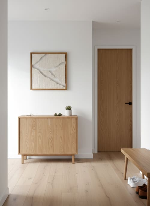 Kintsugi 002 | Tapestry in Wall Hangings by Ana Salazar Atelier. Item composed of oak wood and cotton in minimalism or contemporary style