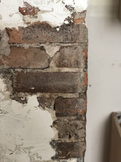 Custom Plaster Finish on Existing Brick | Wall Treatments by EMILY POPE HARRIS ART